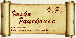Vasko Paučković vizit kartica